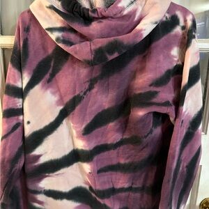 PINK Victoria's Secret Tie-Dye Hoodie - Pink and Black